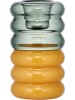 Design Letters Kerzenhalter ''Hoop'' in Grau/ Ocker - (H)8,75 x Ø 3,5 cm