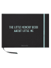 Design Letters Album w kolorze czarno-turkusowym na wspomnienia - 22 x 30 cm