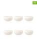 Ogo Living 6-delige set: kommen "Urus" wit /mintgroen - Ø 10 cm