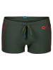 Arena Badehose in Khaki/ Orange