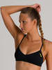 Arena Bikini-Oberteil "Yellow Star" in Schwarz
