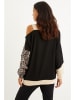 Cool and sexy Sweatshirt in Schwarz/ Beige