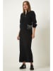 Happiness Istanbul Strickkleid in Schwarz