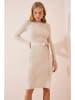 Happiness Istanbul Strickkleid in Creme