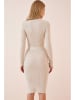 Happiness Istanbul Strickkleid in Creme