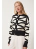 Happiness Istanbul Vest crème/zwart