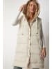 Happiness Istanbul Doorgestikte bodywarmer crème