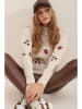 Trend Alaçatı Stili Pullover in Beige