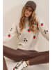 Trend Alaçatı Stili Pullover in Beige