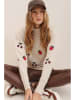 Trend Alaçatı Stili Pullover in Beige