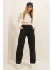 Trend Alaçatı Stili Sweatbroek zwart