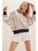 Trend Alaçatı Stili Sweatshirt in Beige