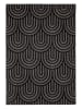 Nazar Kurzflor-Teppich "Santorini" in Schwarz