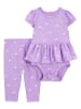 carter's 2-delige outfit paars