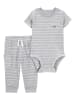 carter's 2tlg. Outfit in Grau