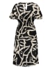 s.Oliver Kleid in Schwarz/ Beige