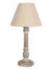Clayre & Eef Tafellamp lichtbruin/beige - (H)45 cm - Ø 23 cm
