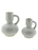 Clayre & Eef Kerzenständer in Beige - (B)12 x (H)14 x (T)10 cm