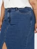 ONLY Carmakoma Jeansrock in Blau