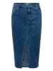 ONLY Carmakoma Jeansrock in Blau