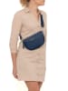 Anna Morellini Leder-Brustbeutel "Berenice" in Dunkelblau - (B)25 x (H)14 x (T)1 cm