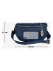 Anna Morellini Leder-Brustbeutel "Berenice" in Dunkelblau - (B)25 x (H)14 x (T)1 cm