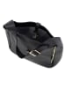 Anna Morellini Leder-Schultertasche "Zita" in Schwarz - (B)32 x (H)30 x (T)13 cm