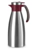 Emsa Isolierkanne "Soft Grip" in Silber/ Bordeaux - 1,5 l
