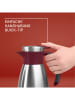 Emsa Isoleerkan "Soft Grip" zilverkleurig/bordeaux - 1 l