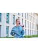 Emsa Thermobecher "Travel Mug Waves" in Rosa/ Schwarz - 360 ml