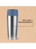 Emsa Kubek termiczny "Travel Mug" w kolorze srebrno-niebieskim - 360 ml