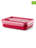 Emsa 2er-Set: Mikrowellendosen "Clip & Micro" in Rot - 1,2 l