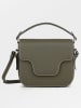 Becksöndergaard Leder-Umhängetasche "Glossy Iris" in Khaki - (B)20 x (H)16 cm