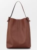 Becksöndergaard Leder-Schultertasche "Mae" in Hellbraun - (B)32 x (H)40 cm
