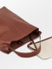 Becksöndergaard Leder-Schultertasche "Mae" in Hellbraun - (B)32 x (H)40 cm