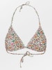 Becksöndergaard Biustonosz bikini "Anemona" w kolorze białym ze wzorem