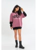 Tom Barron Hoodie in Rosa/ Schwarz