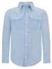 Retour Blouse "Chris" lichtblauw