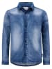 Retour Spijkerblouse "Storm" blauw/wit