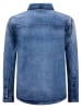 Retour Spijkerblouse "Storm" blauw/wit