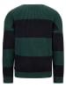 Retour Pullover "Flip" in Grün/ Schwarz