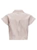 Retour Vest "June" lichtroze/wit