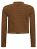 Retour Longsleeve "Kris" in Hellbraun/ Schwarz