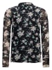 Retour Longsleeve "Rose" in Schwarz/ Rosa/ Hellblau