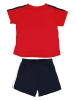 adidas 2tlg. Outfit in Rot/ Schwarz