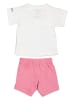 adidas 2tlg. Outfit in Weiß/ Rosa