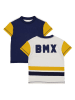 Fred´s World by GREEN COTTON Shirt "BMX" in Weiß/ Dunkelblau