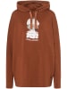 super.natural Hoodie "Snow Cat" lichtbruin