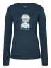 super.natural Funktionsshirt "Snow Cat" in Dunkelblau
