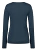super.natural Funktionsshirt "Snow Cat" in Dunkelblau